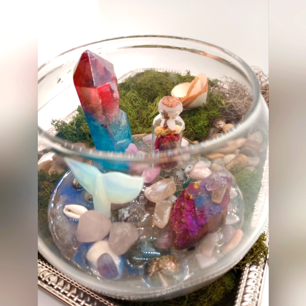 Mermaid Tales Crystal Terrarium